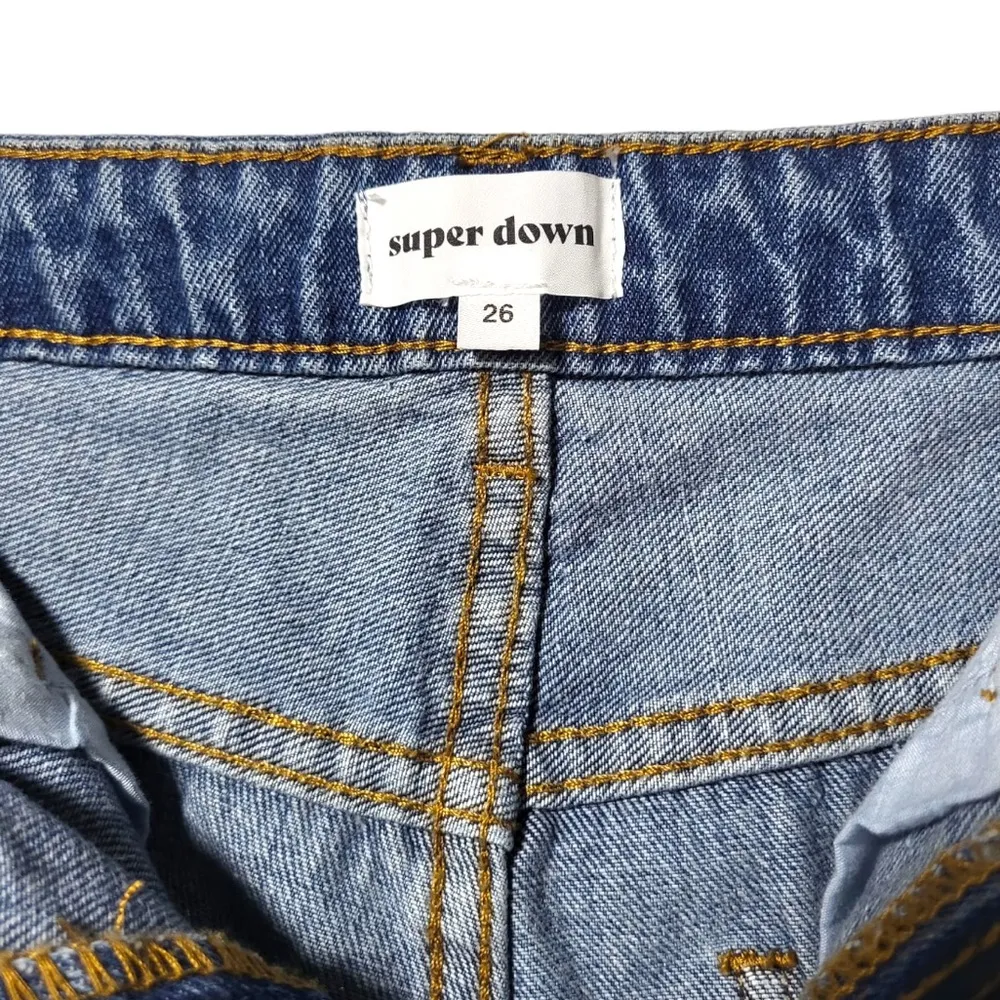 NWT Superdown x Revolve Mid Rise Jeans in Medium Wash - Image 8