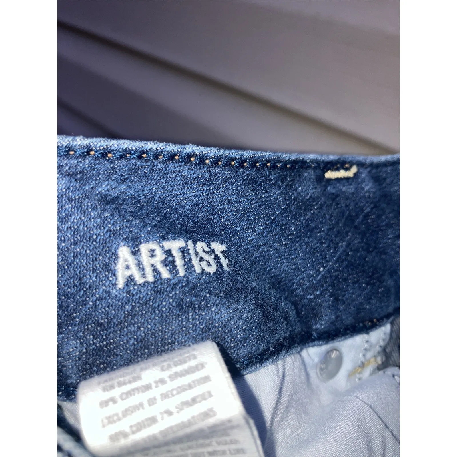 American Eagle Women's‎ Artist Capri Crop Jeans, Dark Wash, Size 0 - Image 6