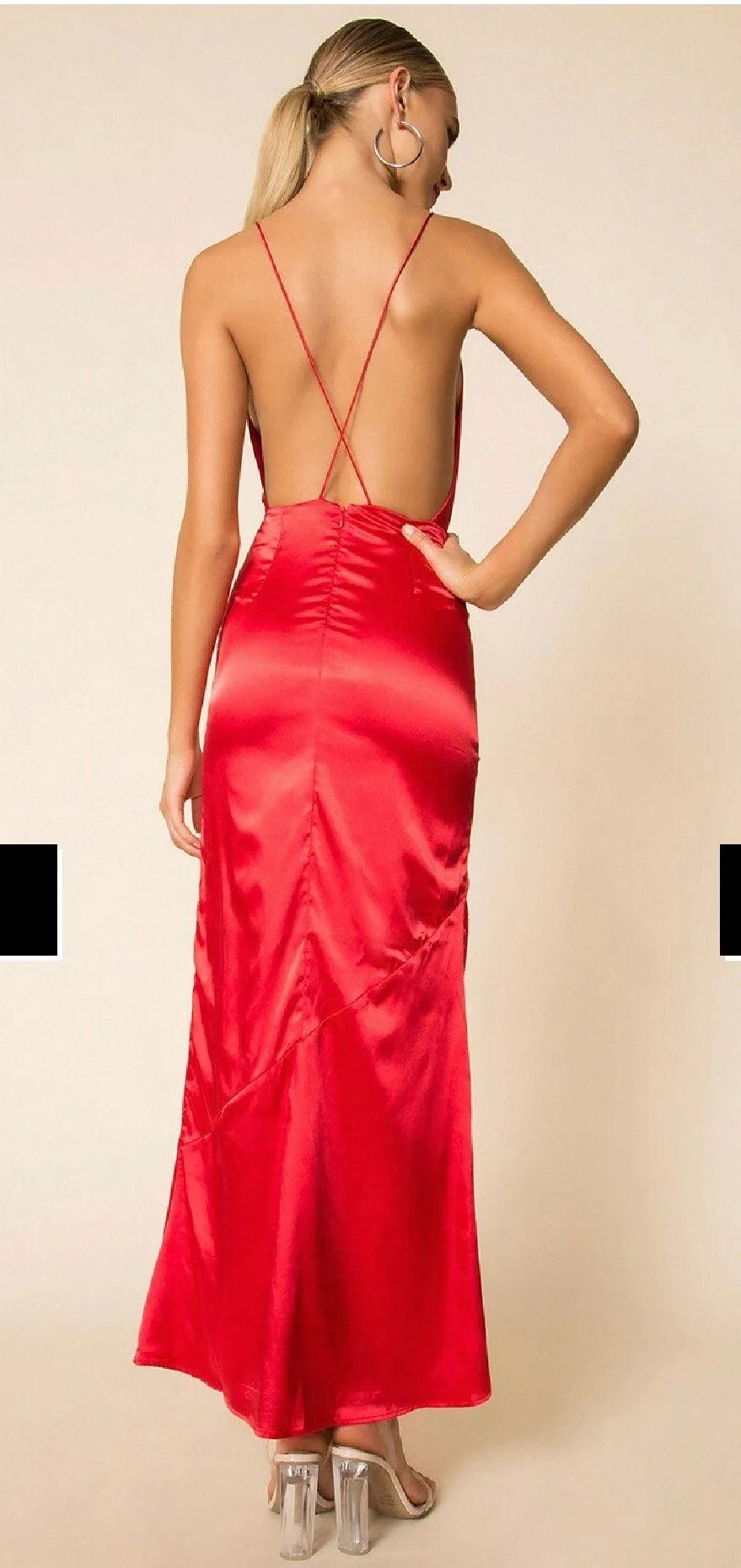 superdown Red Maxi Dress - Image 3