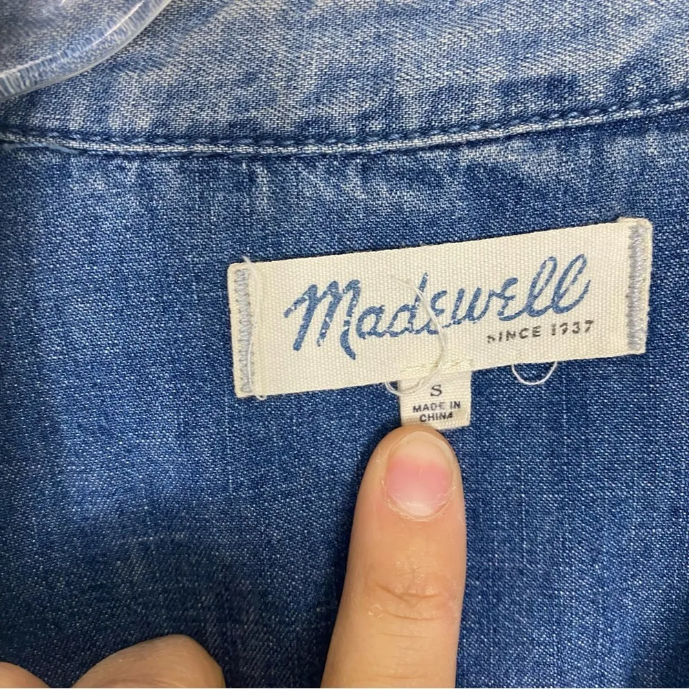 MADEWELL PASTIME DENIM ROMPER - Image 6