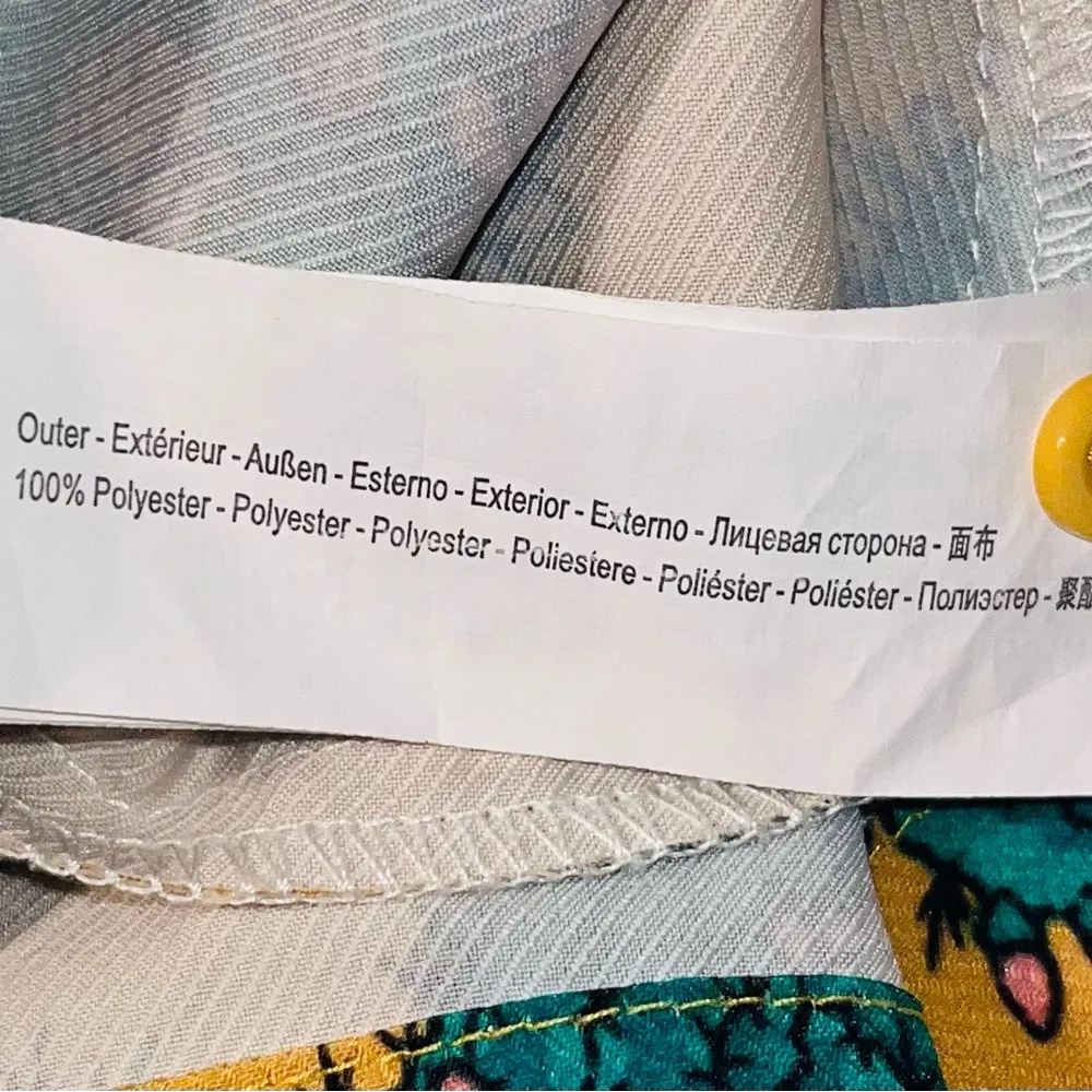 TRAFFIC PEOPLE Cactus Romper Sz M UNIQUE! Gold Size M - Image 7