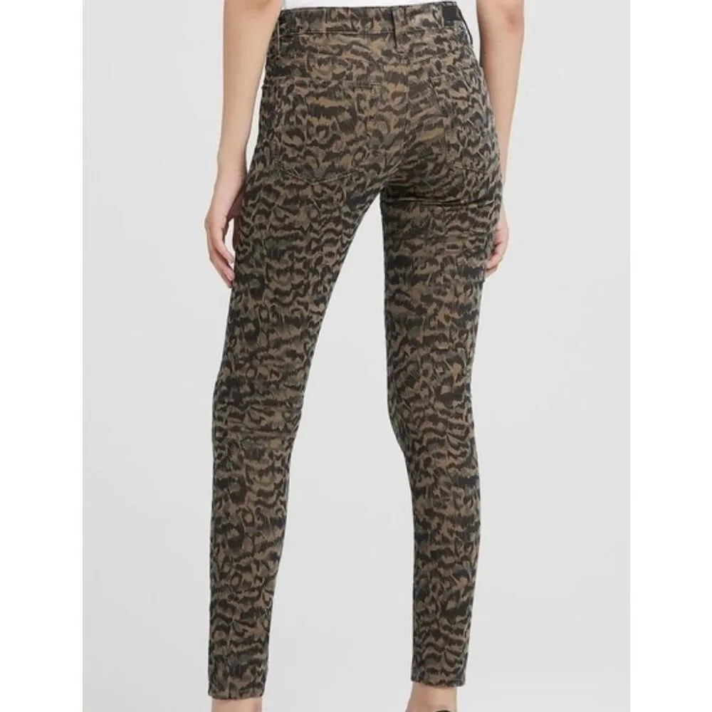 Ag Adriano Goldshmied the Farrah high rise velvet printed pant 29 - Image 2