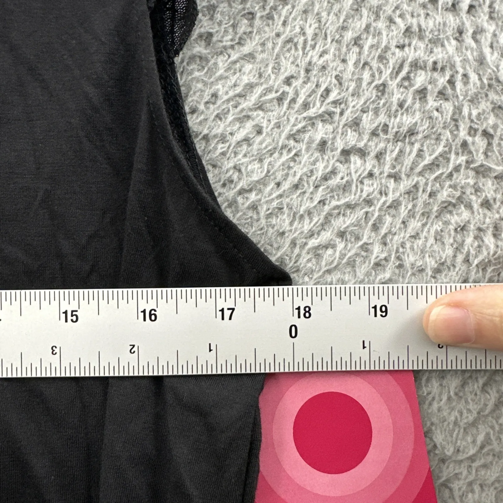 Vintage Xhilaration Sleeveless Lace Top Black Dark Boho Whimsigoth Women's Large - Image 6