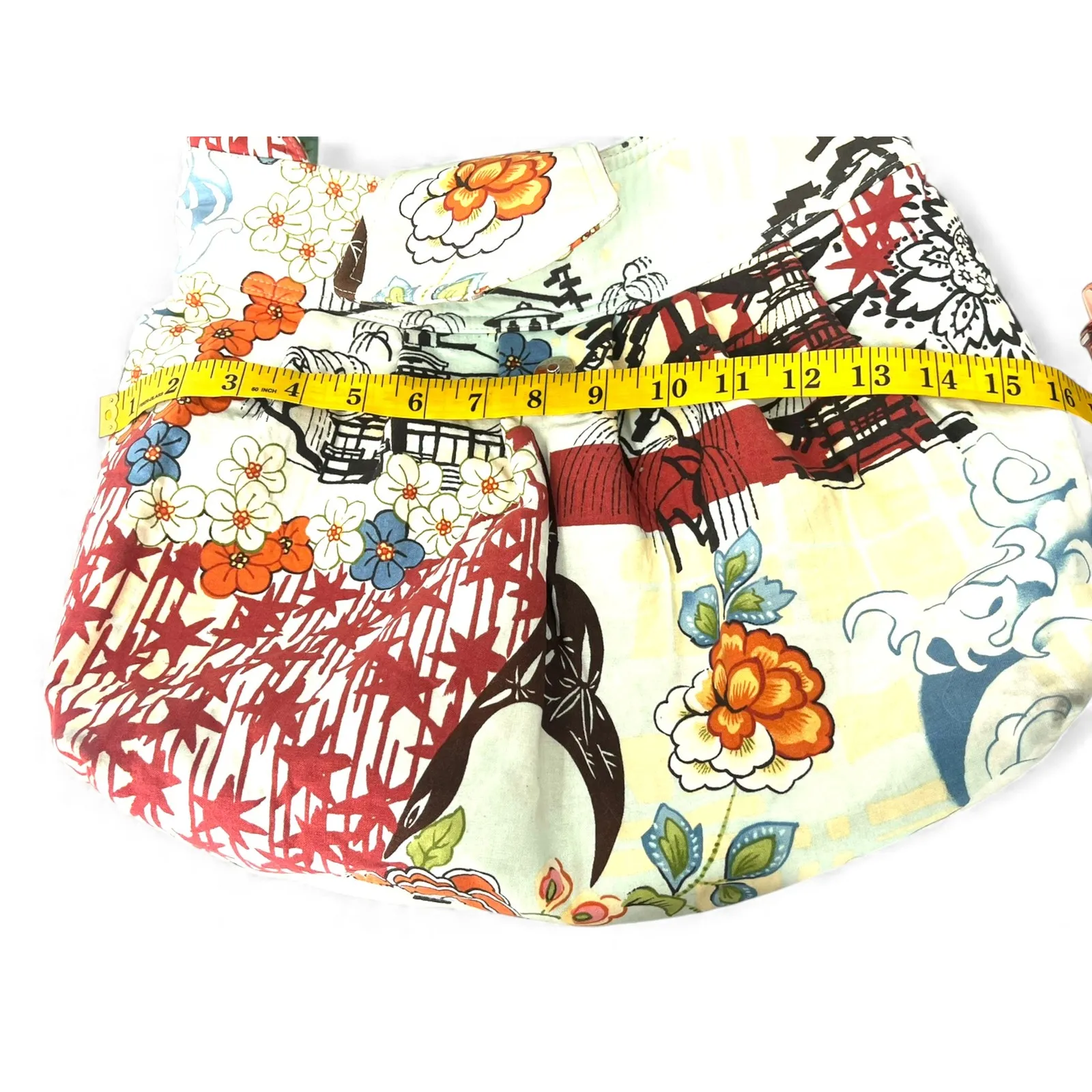 Artisan J. Castle Designer Bag Handbag Purse Tote Large Japanese Asian Noren - Image 8