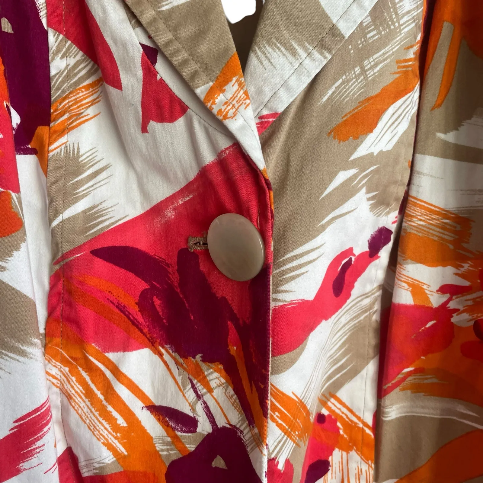 Maggie Barnes Women Jacket 3X Multicolor Whimsical Abstract Print Career Office - Image 8