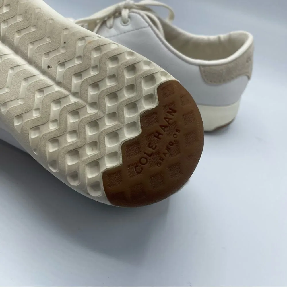 Cole Haan Grandpro White Leather Lace Up Sneakers Womens 9 Flats Shoes Classic - Image 9