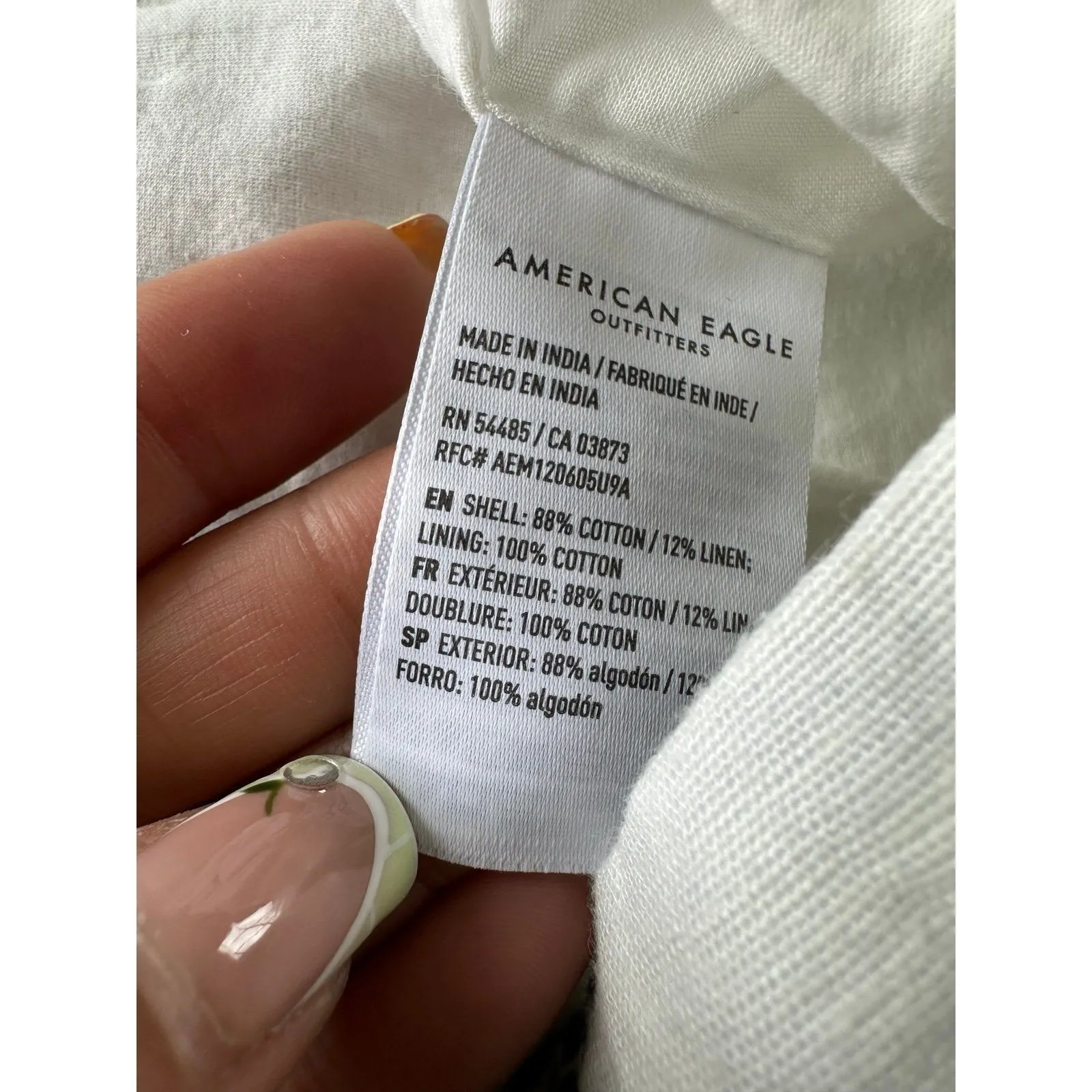 American Eagle Boho Cotton Linen Blend Floral Tiered Crop Tank Maxi Skirt Set L Size L - Image 8