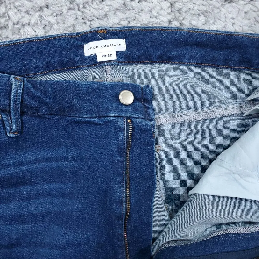 Good American Always Fits Good Legs Ankle Skinny Jeans Distressed Size 28-32 - Image 6