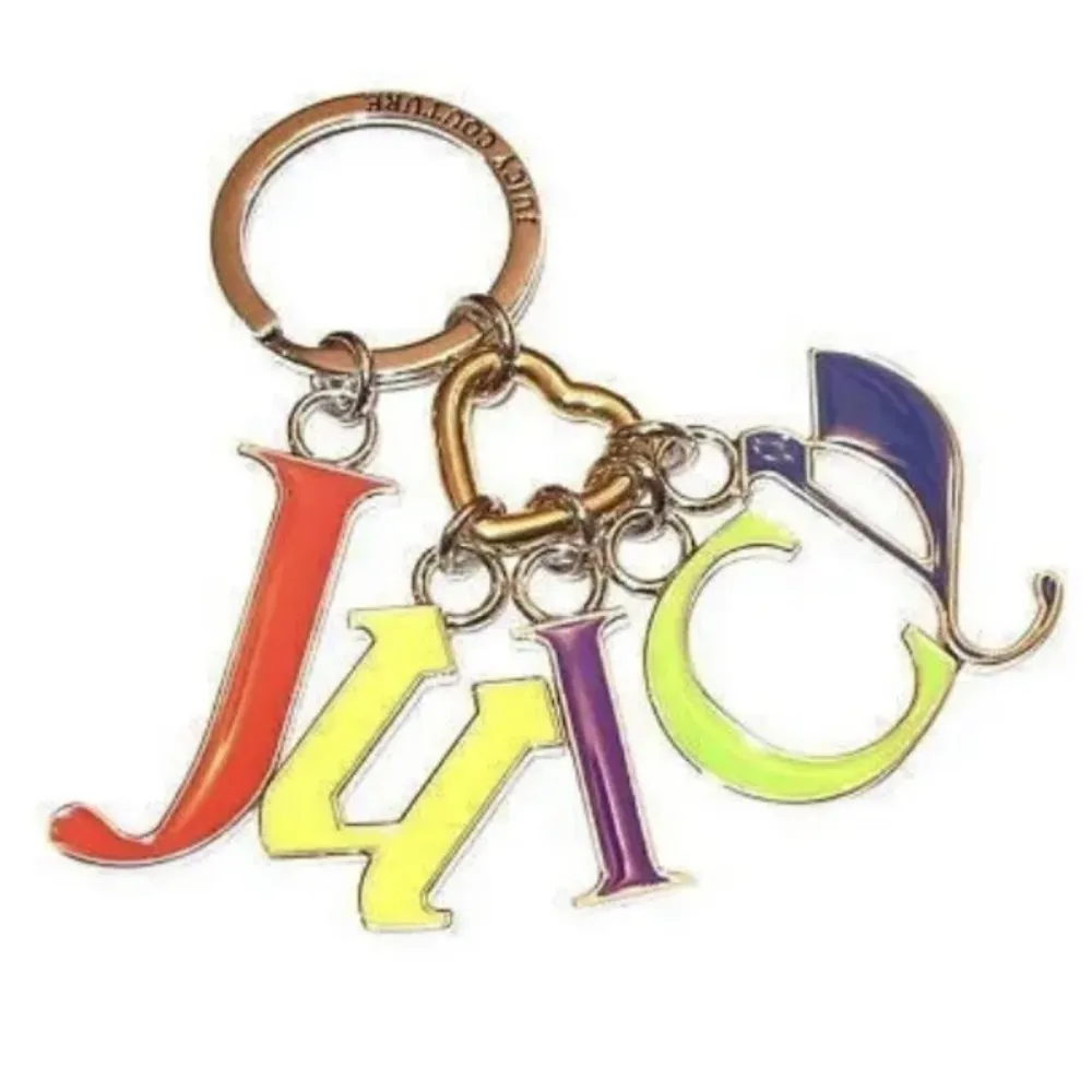 Juicy Couture Pam Gela Wristlet Wallet Pouch with Juicy Key Fob Retro New in Box - Image 5