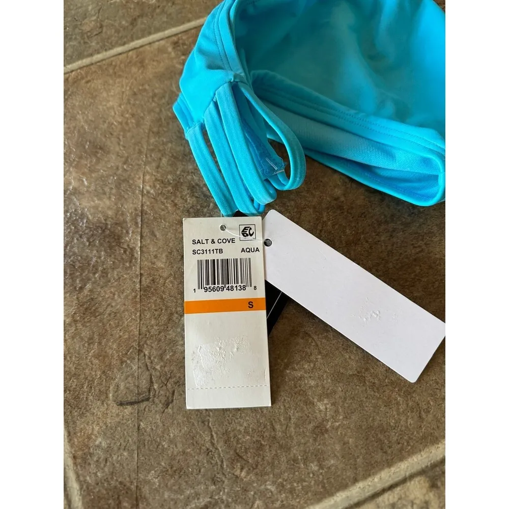 Salt & Cove Salt Strappy-Side Hipster Bikini Bottom
Size Small Aqua - Image 8