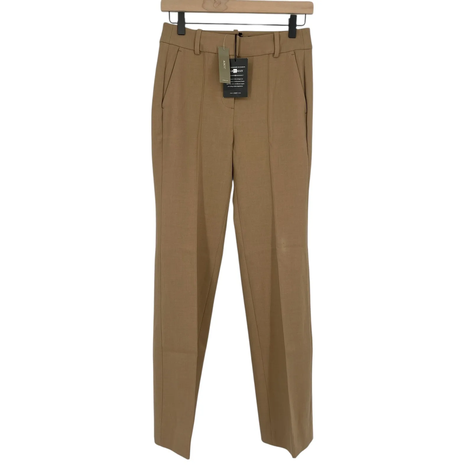 J.Crew Petite Natalia pant four-season stretch Size 2P NWT Hthr Burnished Saddle - Image 4