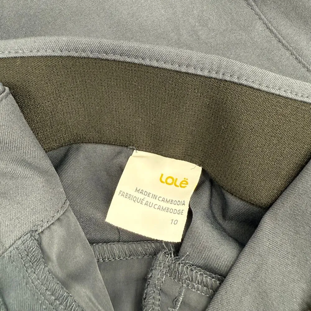 LOLE Miles Pants Size 10 Navy NWOT Tech Zipper Pockets Anytime Athleisure NEW - Image 6