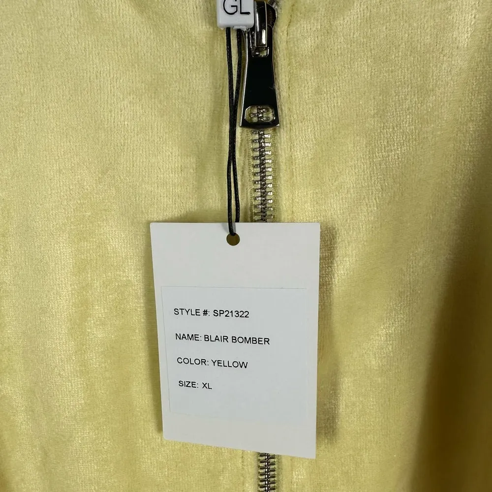 Generation Love Revolve Blair Bomber Puff Sleeves Sweater Yellow Size XL - Image 8