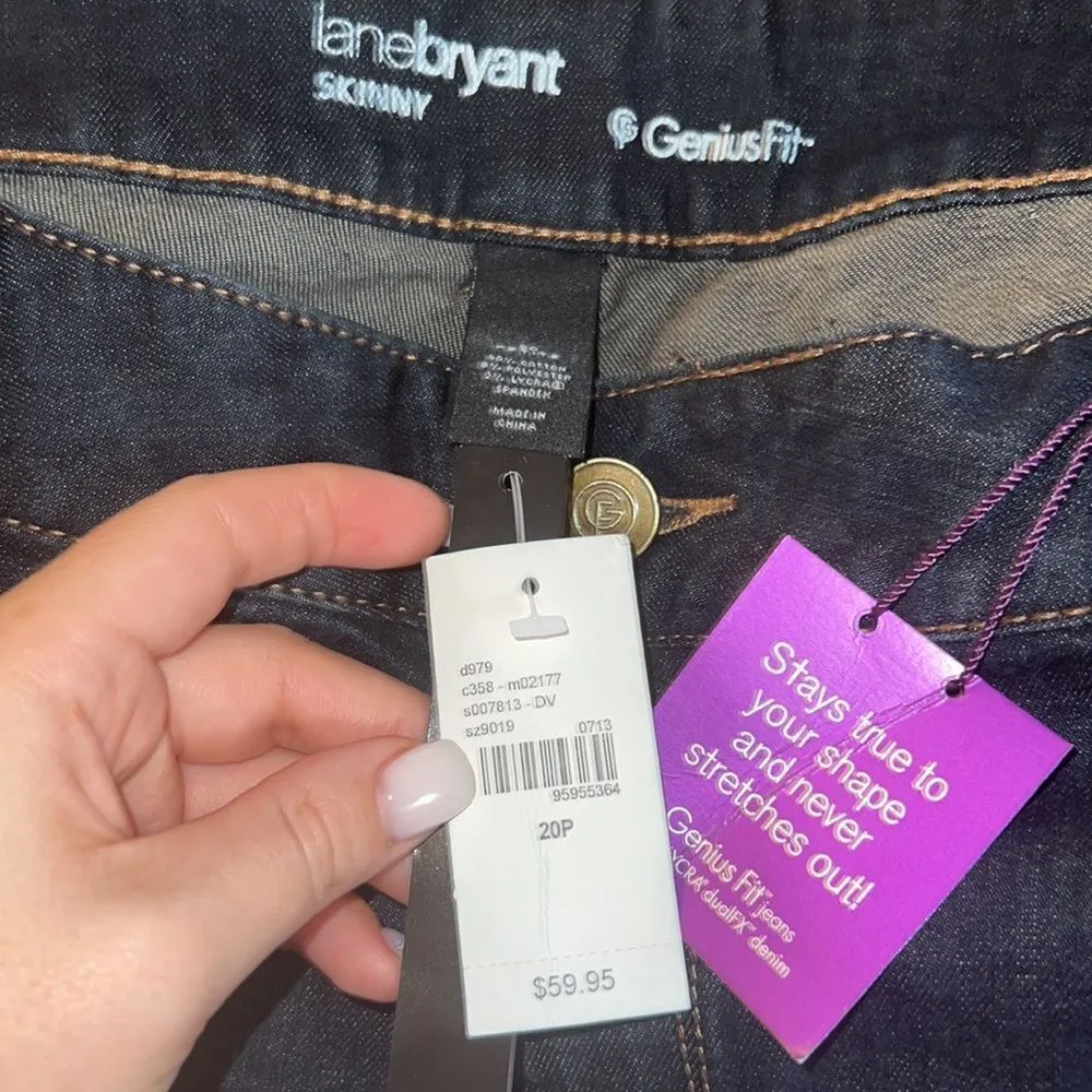 ✨HP✨Lane Bryant Women's Skinny Ankle Genius Fit Dark Wash Jeans✨ - Image 4
