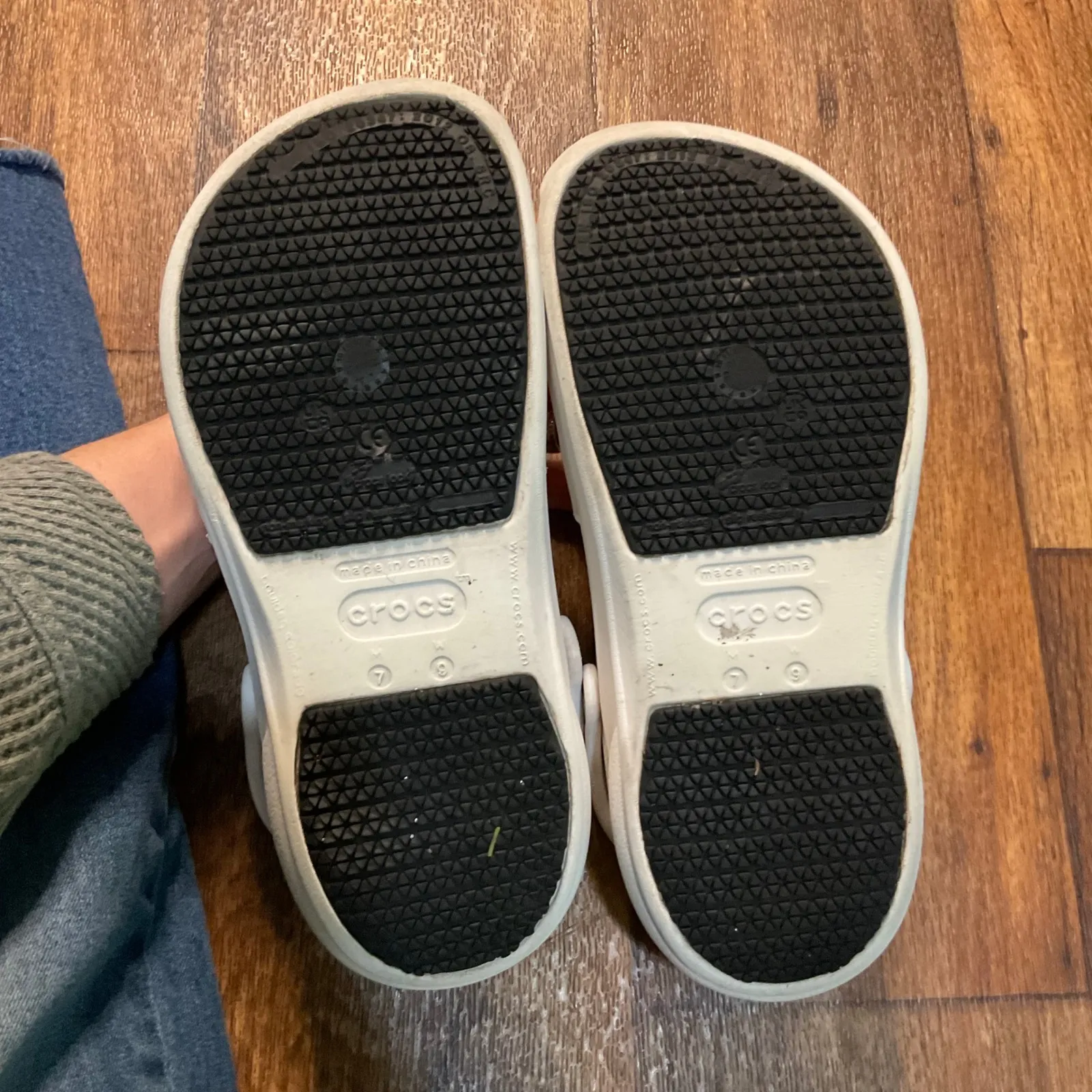 Crocs Bistro White M7 W9 Unisex Rubber Clog‎ Work Shoes Anti Slip Comfort - Image 4