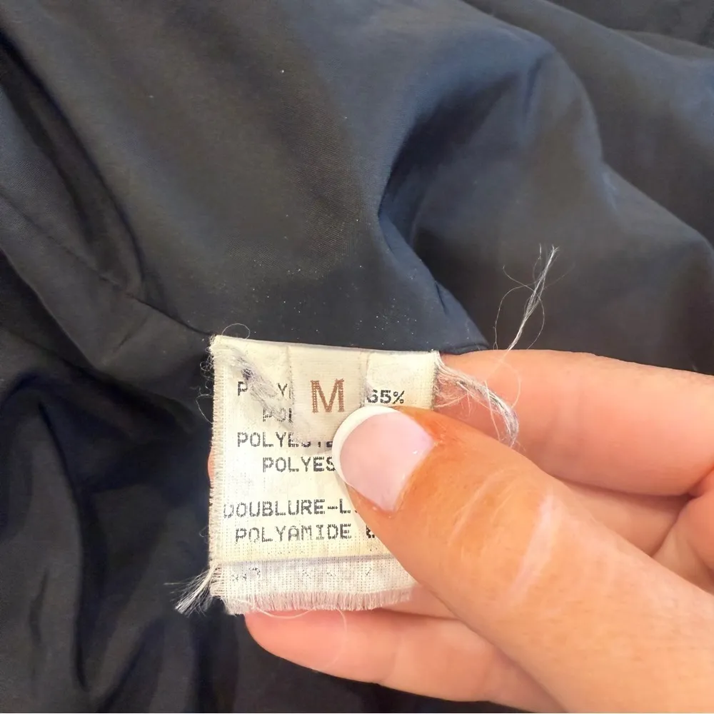 French Coat Paris Women's Black Puffer Jacket Size M - Image 7