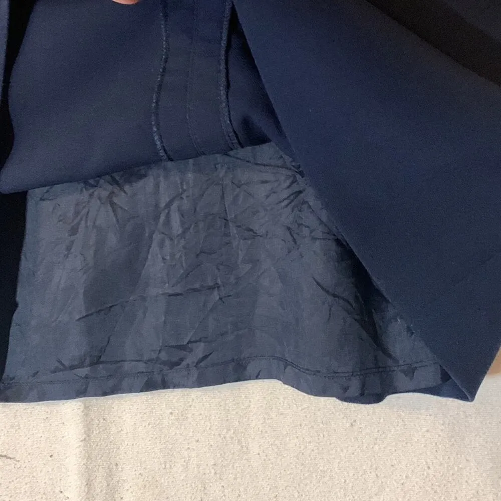 Muse womens 8 medium dress navy business white casual coastal office work Blue - Image 6