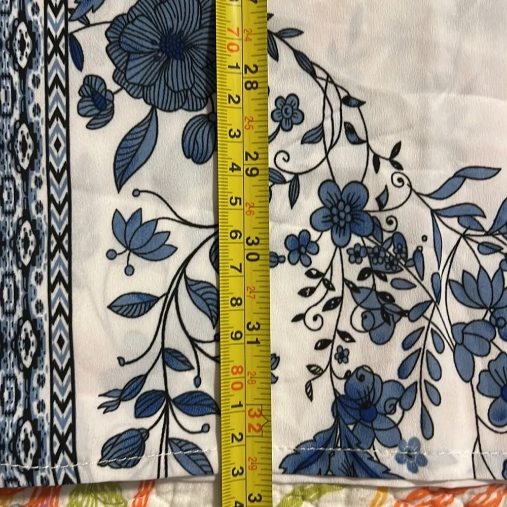 FREE GENERATION women’s one size cover up white & blue lace up tie close new NWT - Image 6