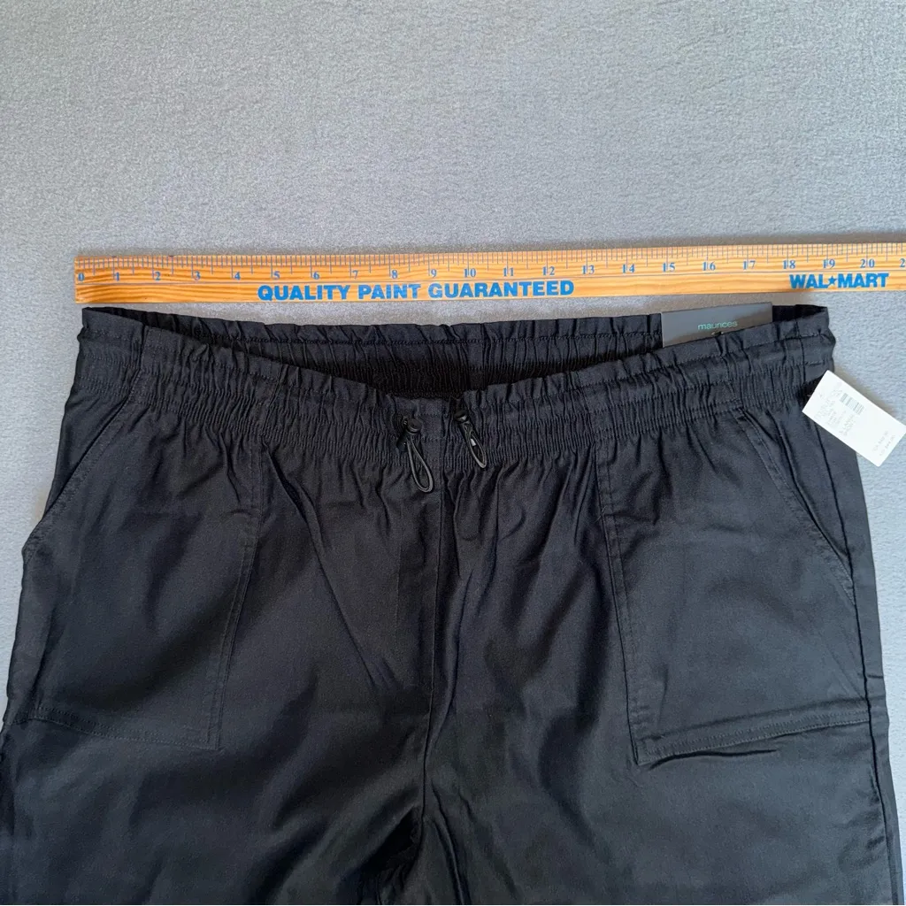 NEW Maurice’s High Rise Wide Leg Black Casual Pants Size‎ XL short - Image 11