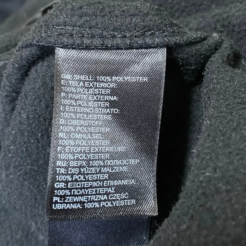 The North Face Women's Black Fleece Full Zip Collared Long Sleeve Coat Jacket S - Image 4