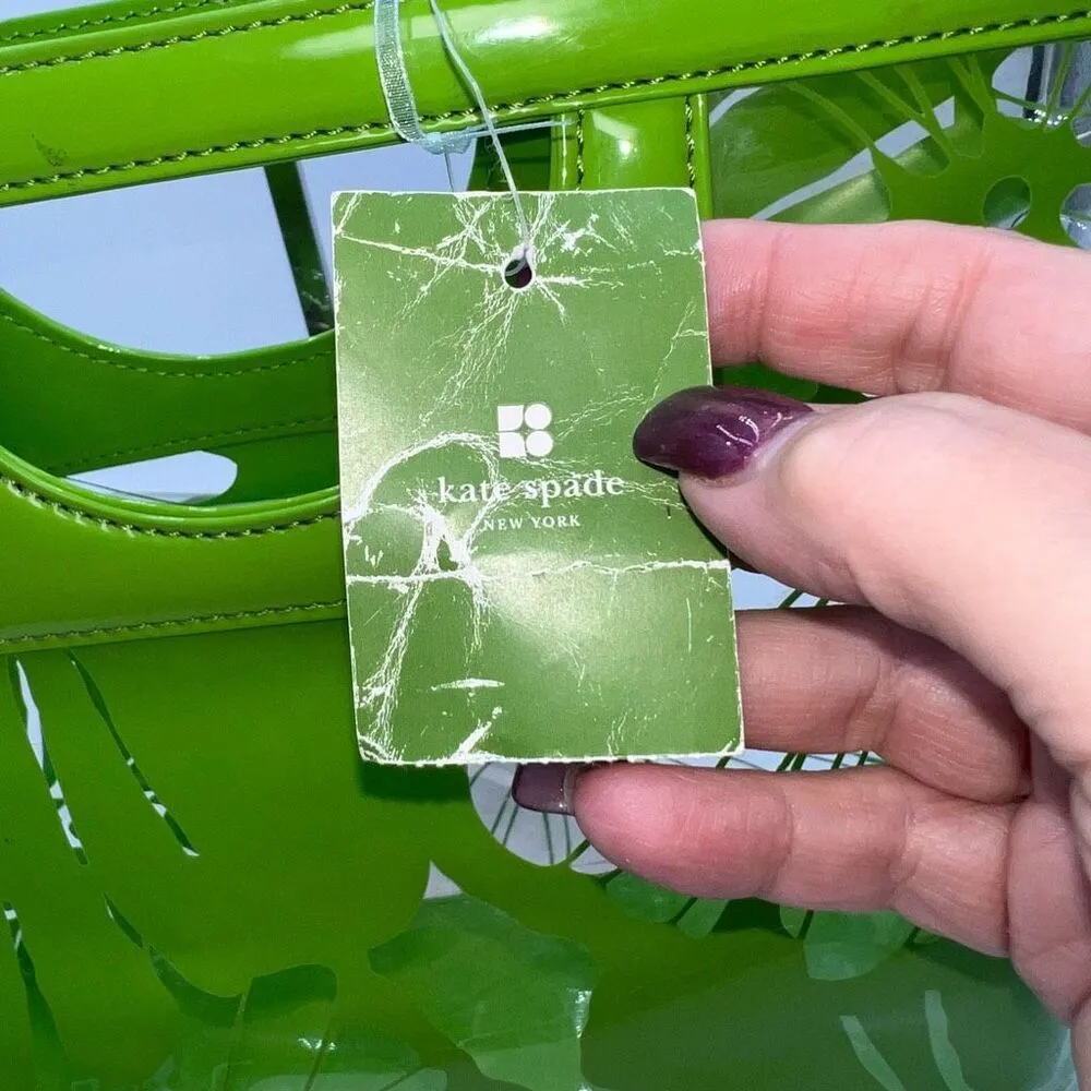 Kate Spade Kei Bloomington Clear Apple Top Handle Clutch Bag - Image 5
