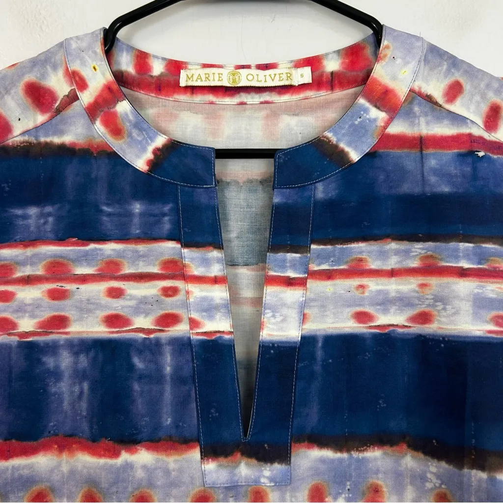 Marie Oliver Sawyer Sleeveless Tiered Mini Dress in Summer Wash Size Small - Image 6