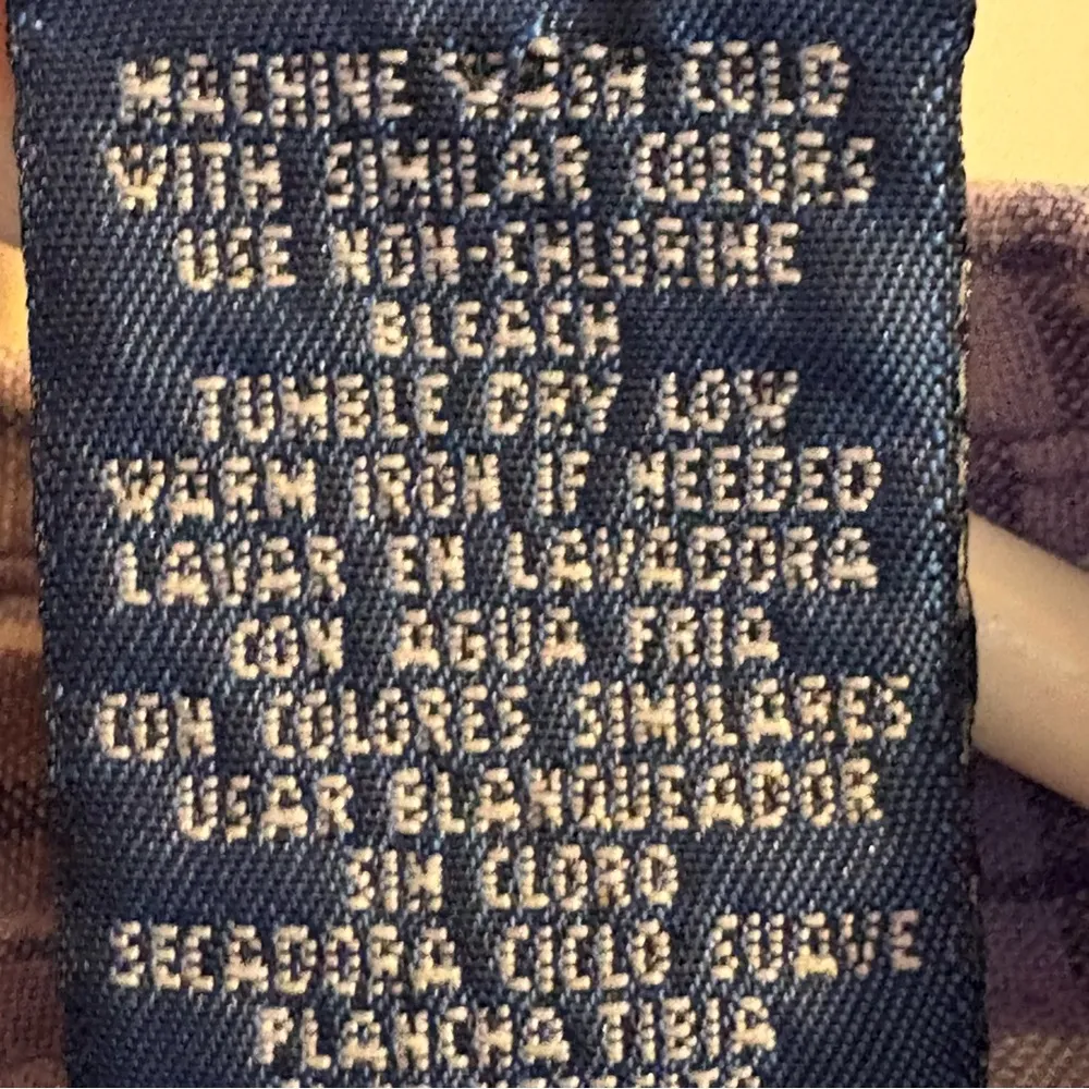 Vtg Winnie the Pooh Sleeveless Shirt Womens Sz 26W 28W Purple Plaid Button Front - Image 7