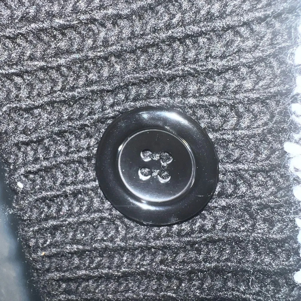 Charlie B Pancho Style Sweater‎ Made in Italy One Size Black/White Black - Image 7