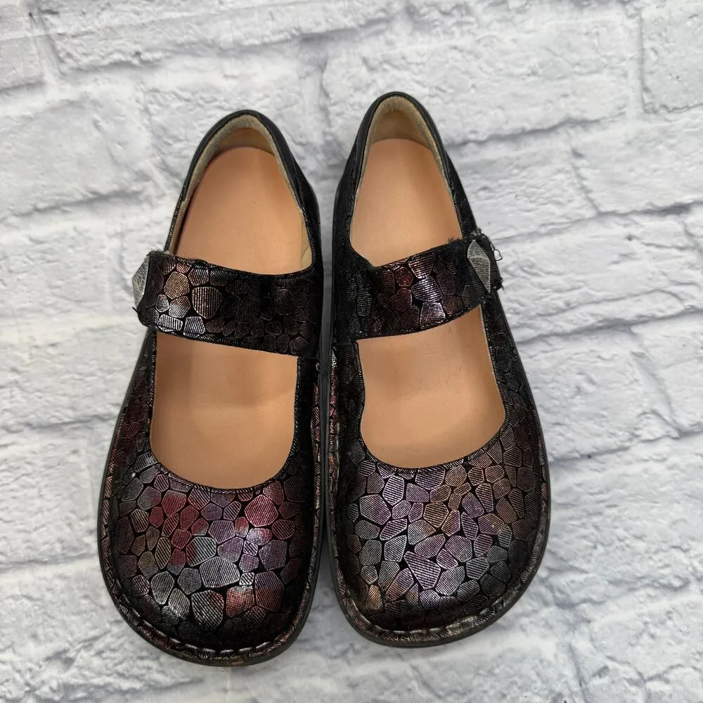 Alegria PAL-839 Paloma Metallic Black Stone Mary Jane Shoes Women EU 38 US 7.5 - Image 2