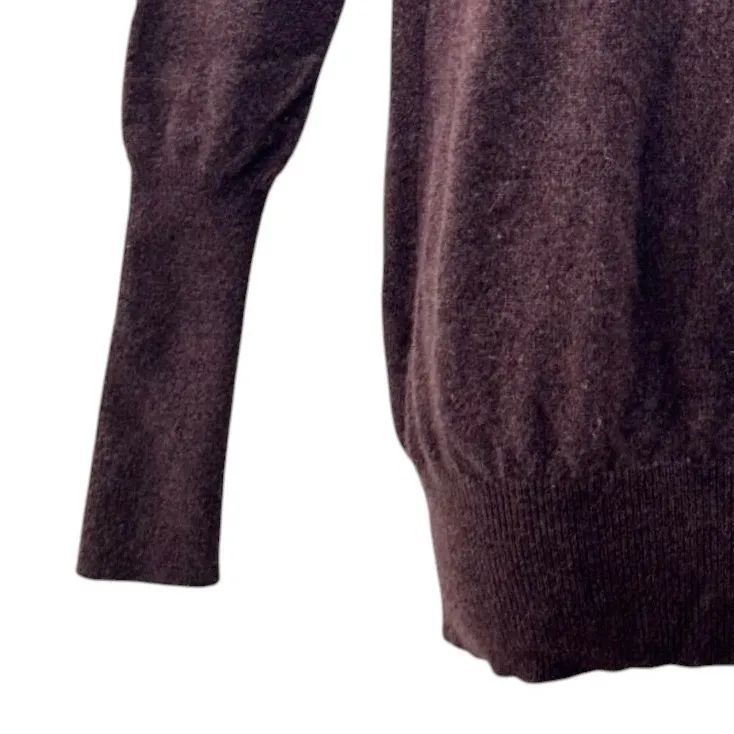 J Crew Vintage Y2K Cashmere Sweater Plum Purple Small - Image 5