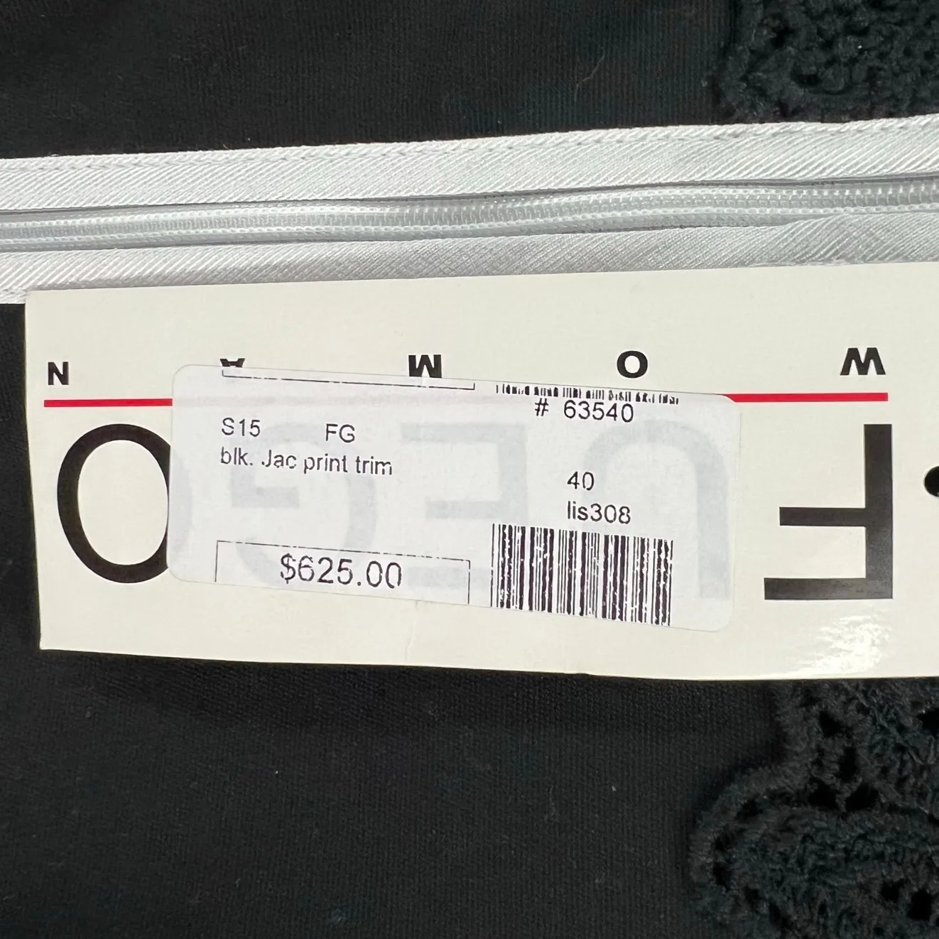 Fuego Woman Jacket Womens 8 Black Multicolor Mixed Media Full Zip Artsy Chic NEW - Image 11