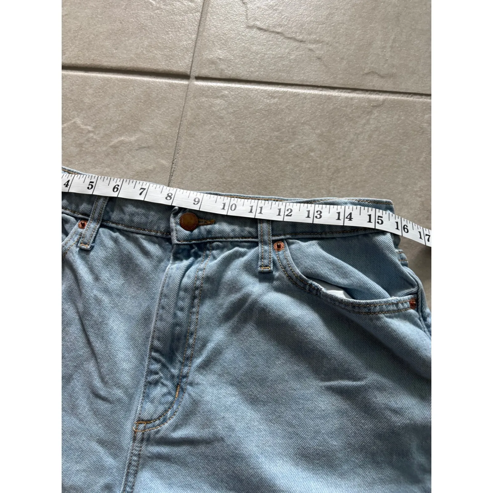 Universal Thread Jeans Womens 6R Blue Denim Boyfriend Distressed‎ Loose Baggy - Image 8