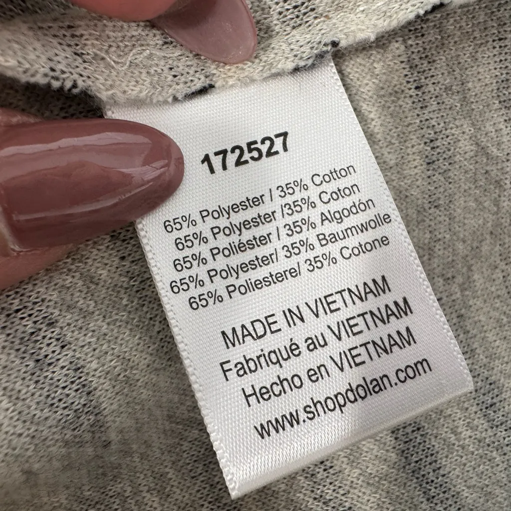 Dolan anthropology Left Coast black & ivory knit jacket sz L Preppy classic Size L - Image 13