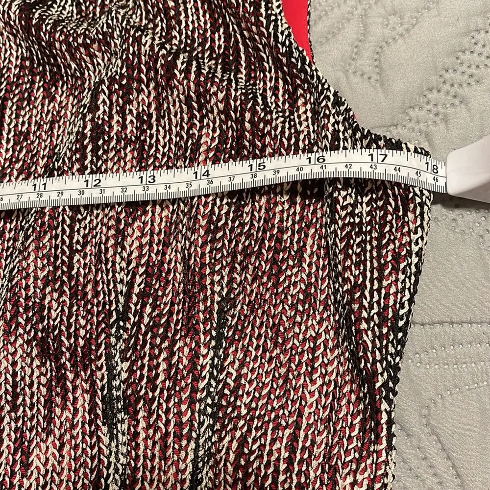 Preowned Anne Klein Textured Woven Belted Sheath Dress - Image 5