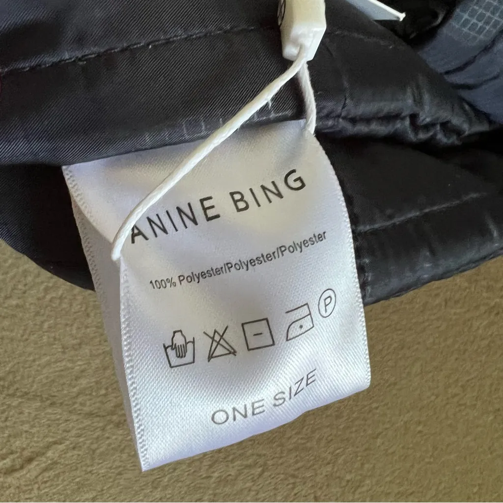 Anine Bing Erica Quilted Scarf In Blue One size New - Image 5