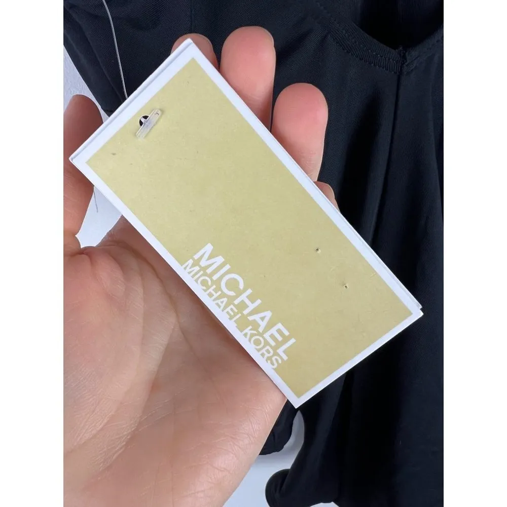 Michael Michael Kors Tummy Control Slimming Black One Piece Swimsuit 4 - Image 8