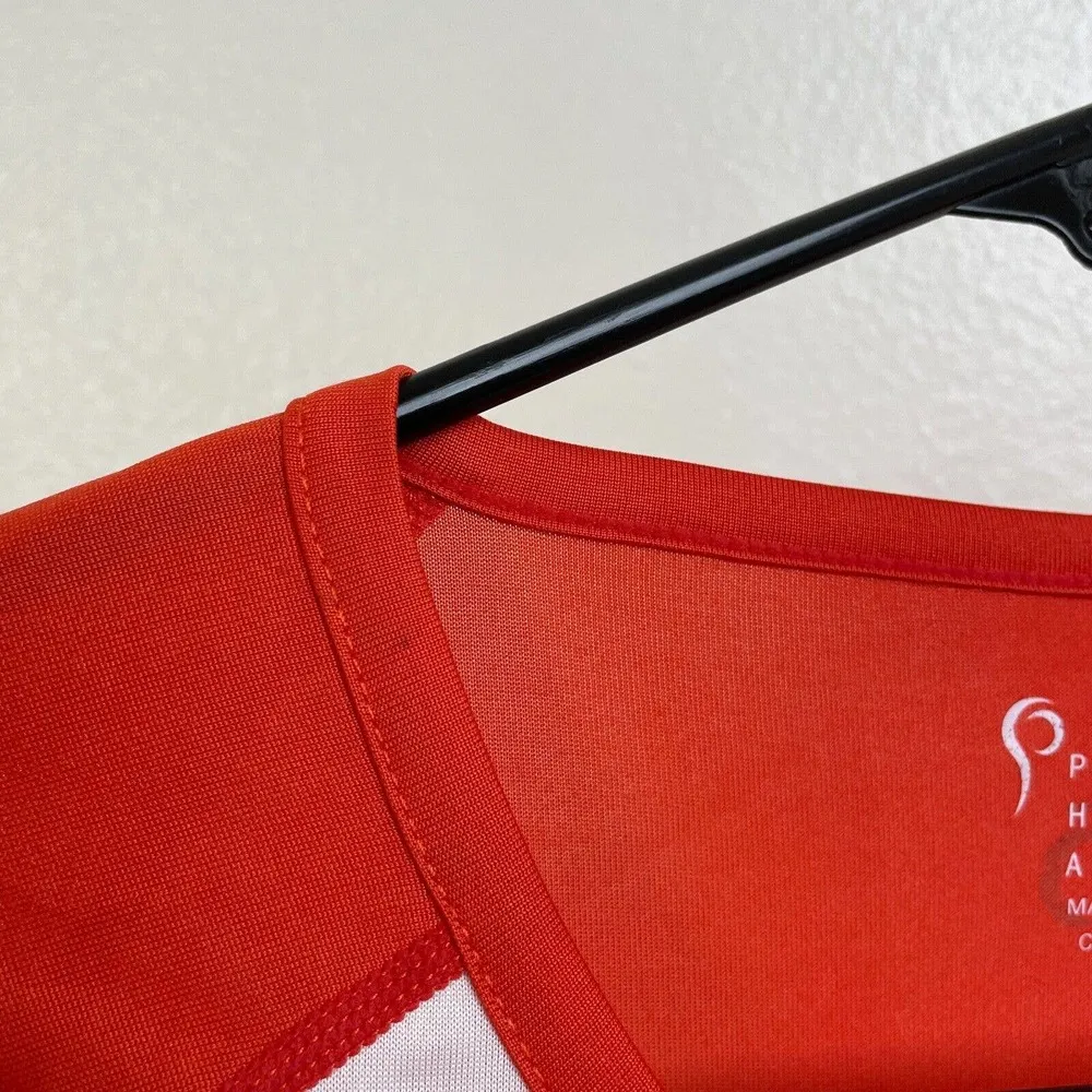 Prois Artemis Archery Shirt Small Womens Orange White Short Sleeve Pockets *Flaw - Image 16