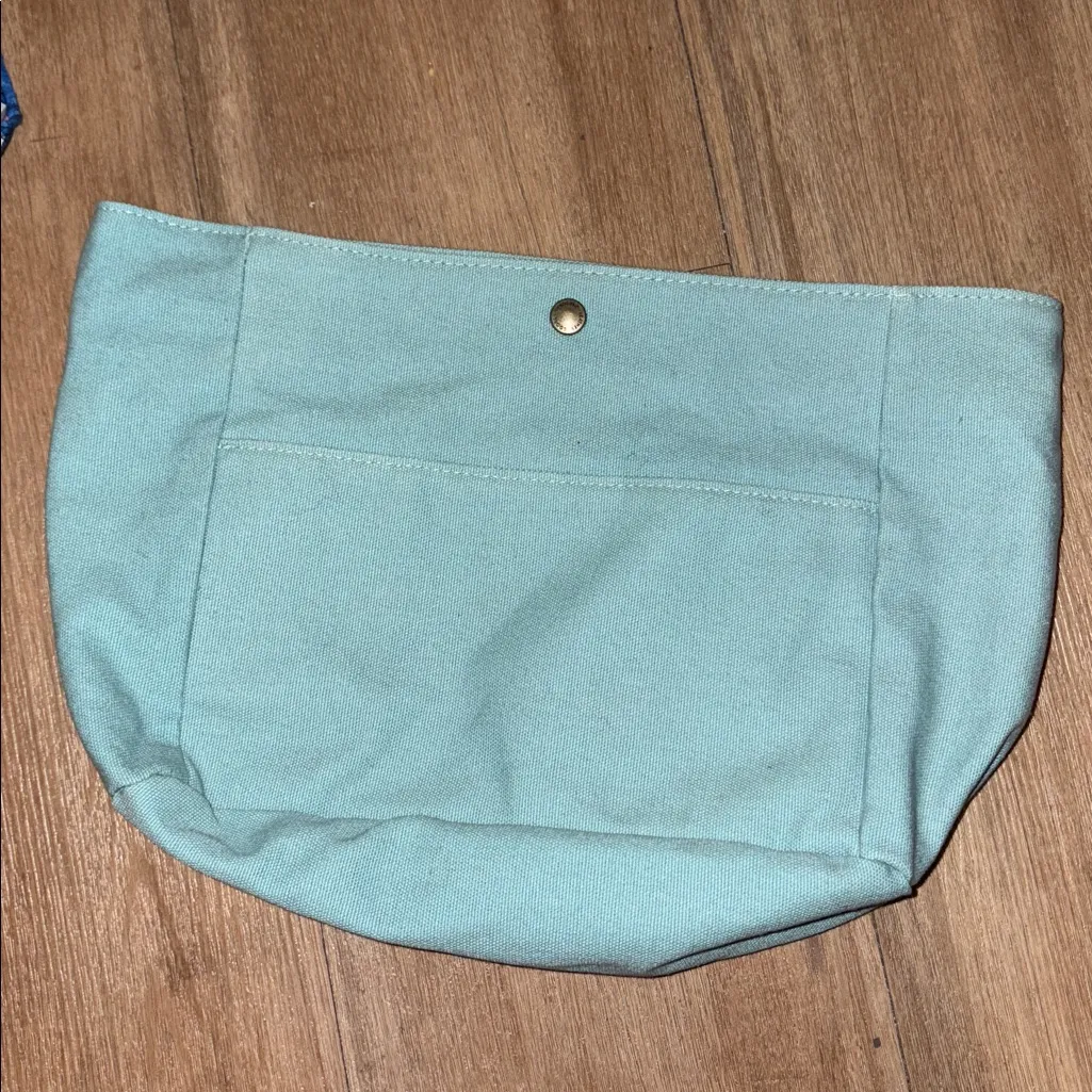 Portland Leather | Canvas Purse Organizer Blue - Image 2