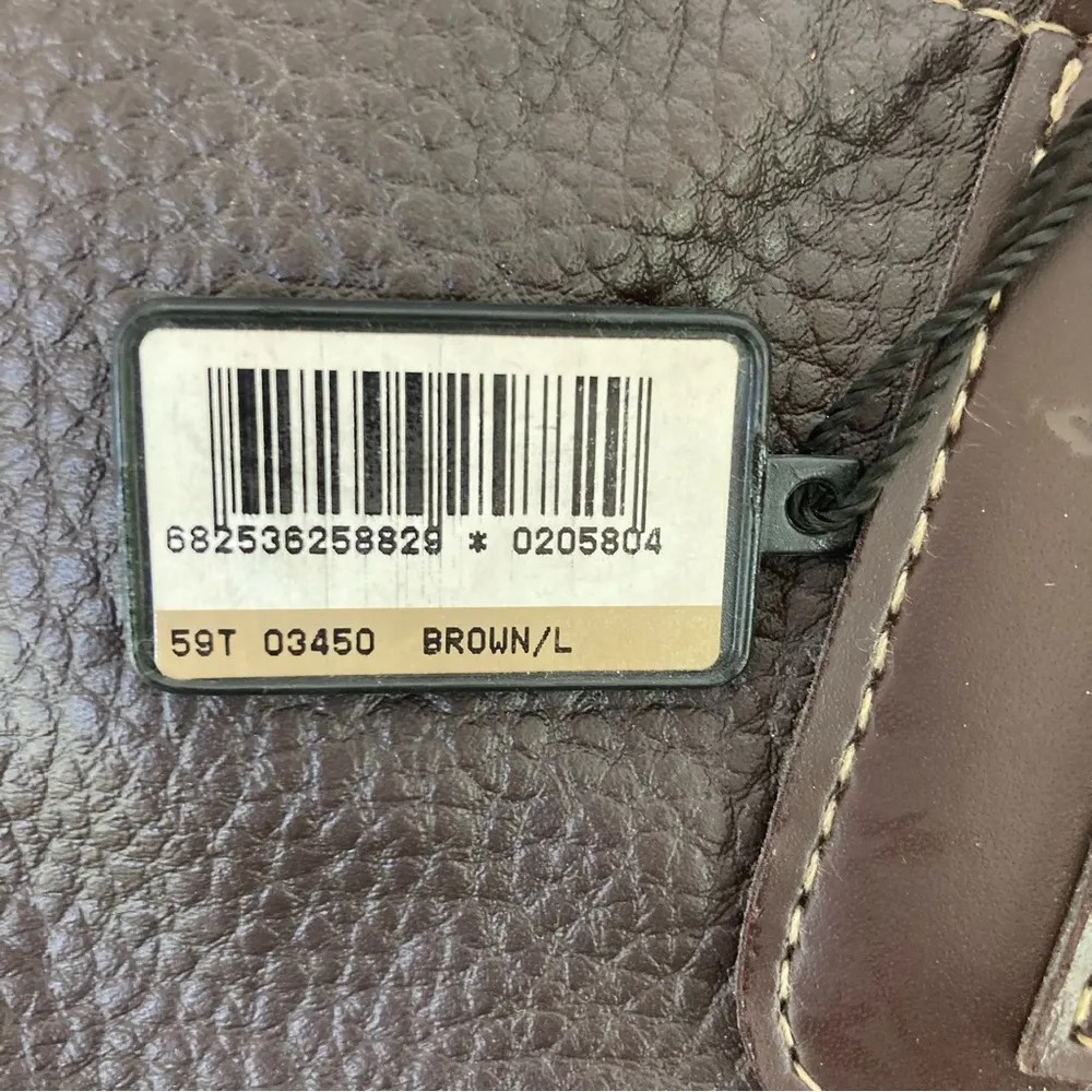 Bijou Terner Brown Faux Leather Tote w/ Adjustable Crossbody Shoulder Strap - Image 7