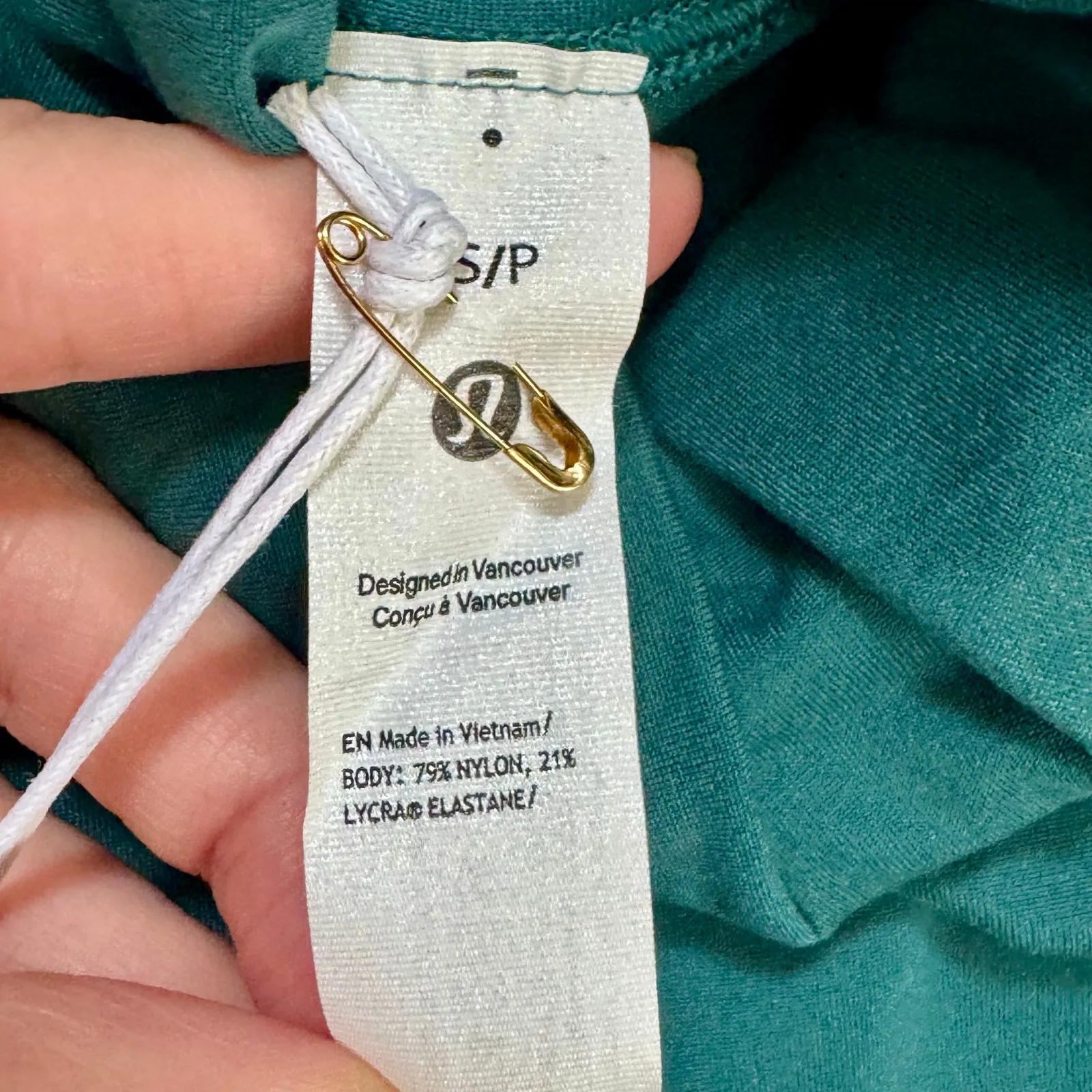 Lululemon Wundermost Nulu Turtleneck Bodysuit Womens Small Teal Career Layering - Image 9