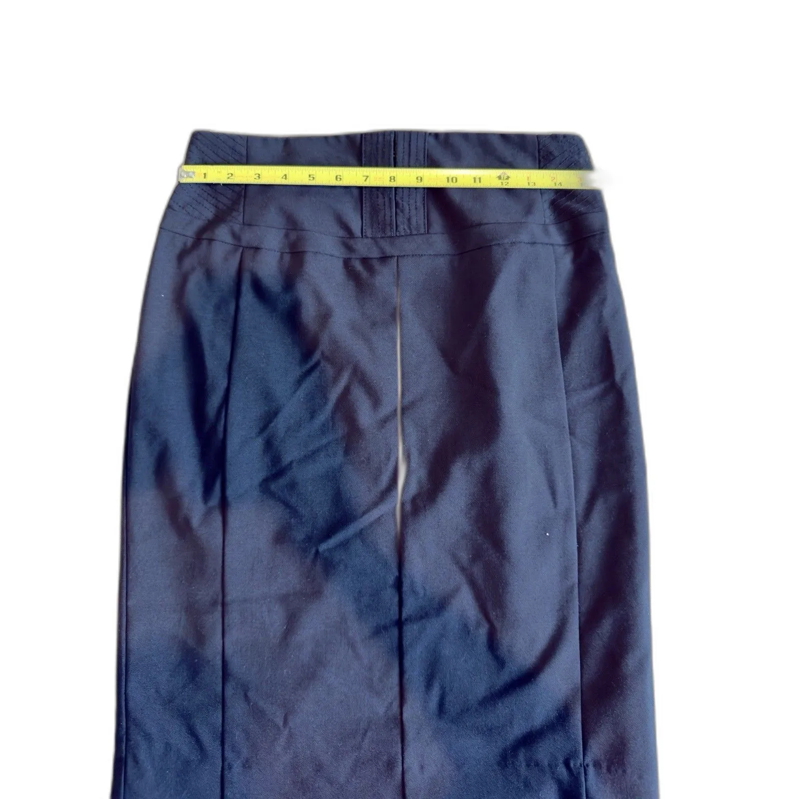 Express Design Studio Women's  Skirt Black Knee Length Pencil Skirt Sz 8 Retro - Image 3