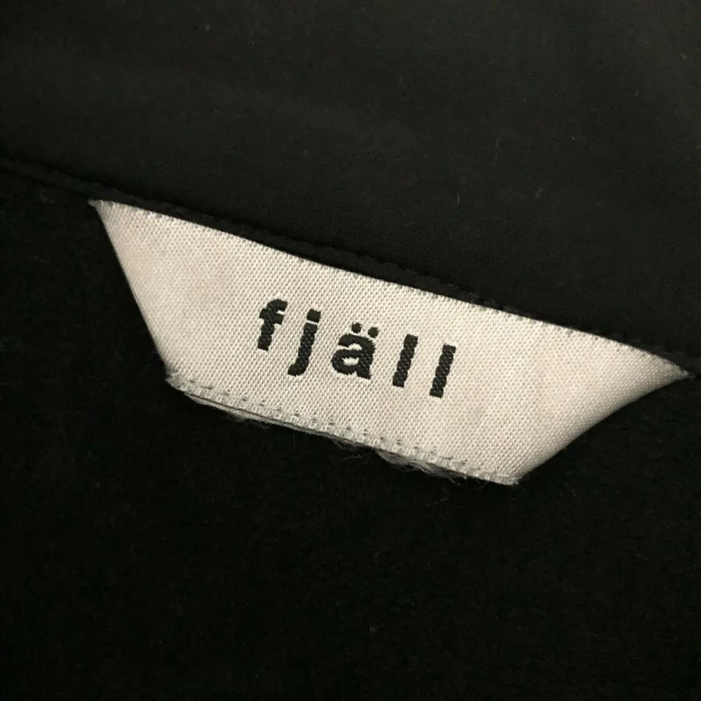 Fjall Womens Vest Full Zip Pockets Ruched Sides Mock Neck Black Size L Size L - Image 3