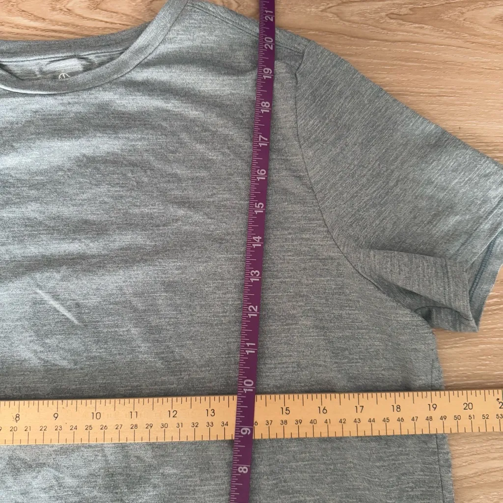 Rhoback XL Drift Performance Crop Tee Heather Seafoam Green Outdoor Athletic - Image 4