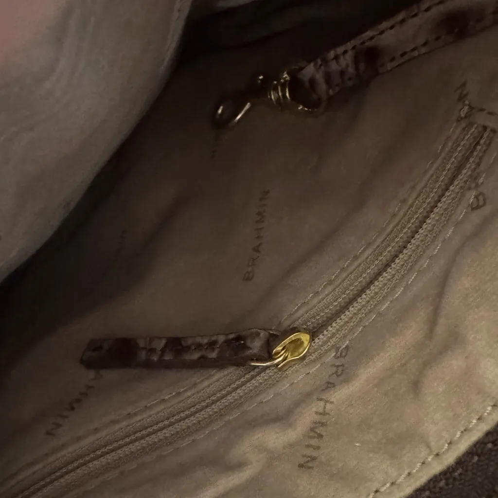 Brahmin Brown Crossbody Handbag - Image 8