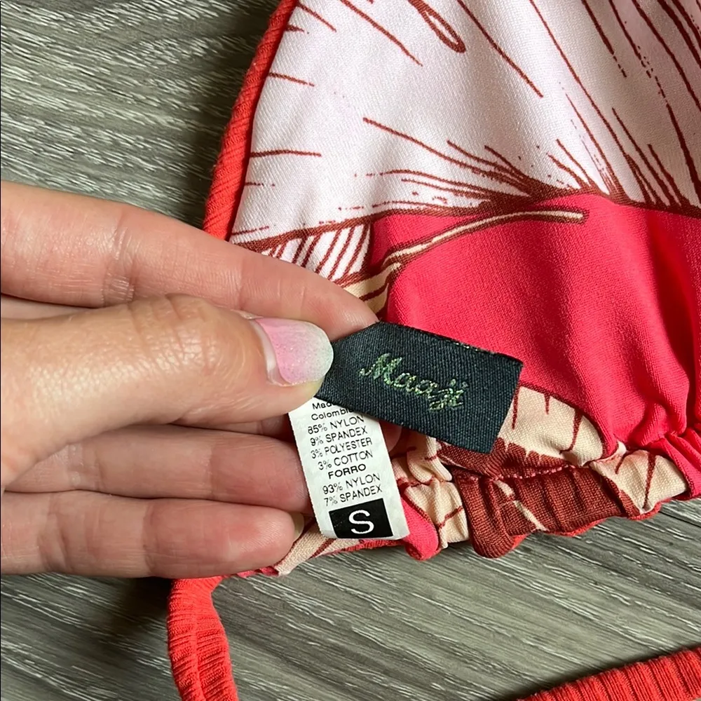 Maaji  Reversible Bikini Set with Triangle Top and High-Waisted Bottoms - Image 14