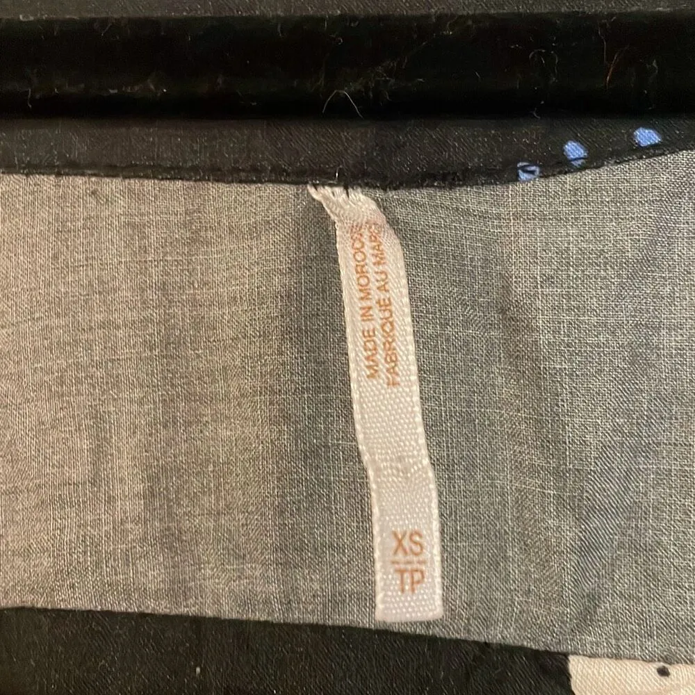 Free People Tuscan Dreams floral tunic blouse size XS - Image 4