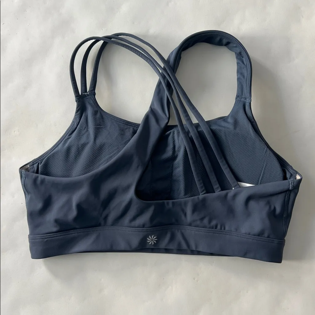 Athleta Train Free Strappy Sports Bra (A-C Cup) in Aspen Slate Blue Large - Image 5