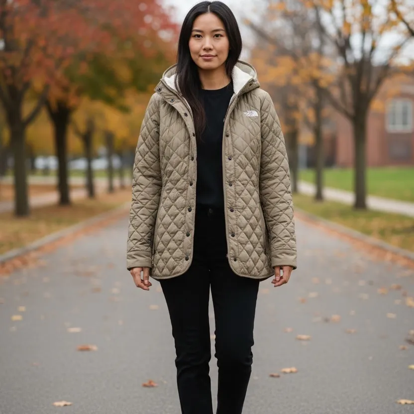 The North face Thermoball Sherpa Lined Jacket For Women - Image 4