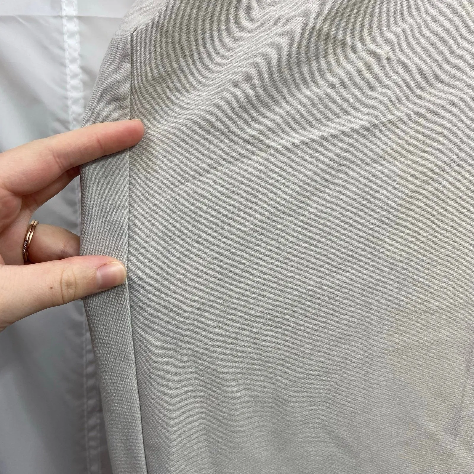 JM Collection women's grayish tan stretch pocket straight fit dress pants 20W - Image 2