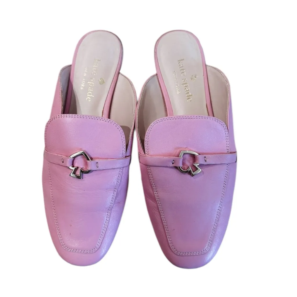 Kate Spade pink leather mules - Image 2